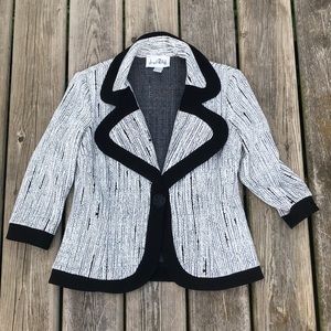 Women's Black and White Jacket